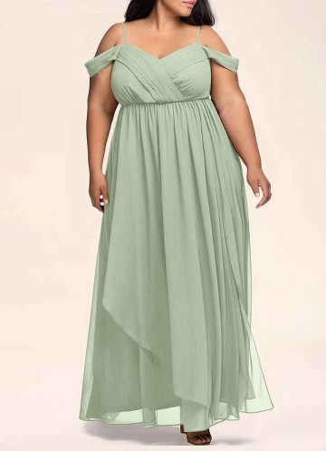 AZ Occasions Philosophy Of Love Dusty Sage Chiffon Maxi Dress