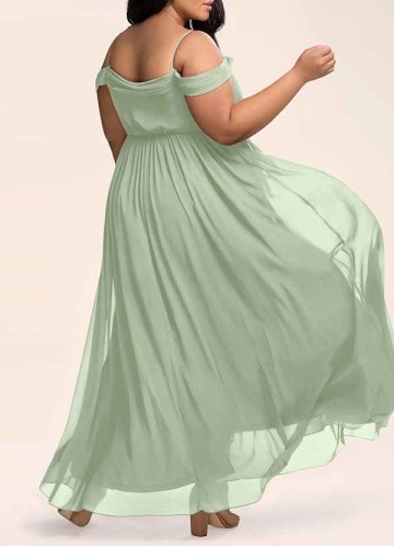 AZ Occasions Philosophy Of Love Dusty Sage Chiffon Maxi Dress