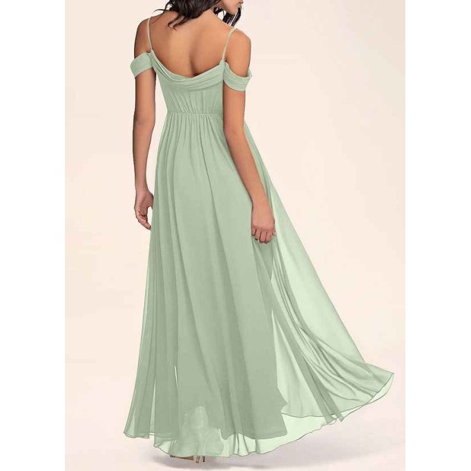 AZ Occasions Philosophy Of Love Dusty Sage Chiffon Maxi Dress