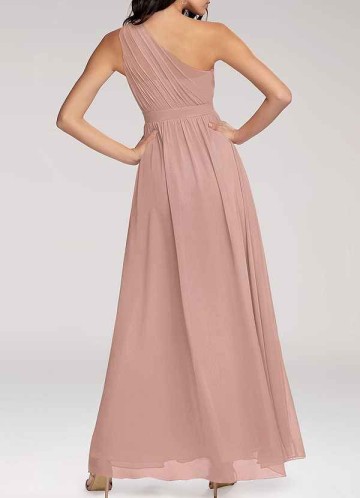 AZ Occasions Magical Day Dusty Rose Chiffon Maxi Dress