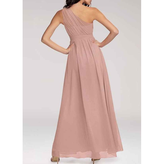 AZ Occasions Magical Day Dusty Rose Chiffon Maxi Dress