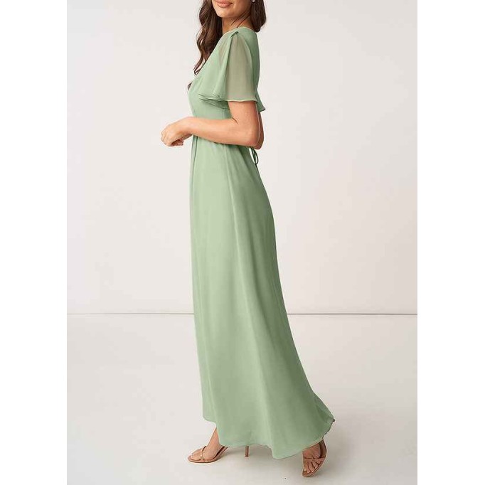 AZ Occasions Chiffon Wrap Maxi Dress