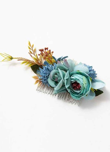 Poppy Floral Haircomb